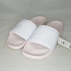 NEW Reebok Classic Slide - Sz Men's 11/Women's 12 - Wh/Glass Pink - FW5751